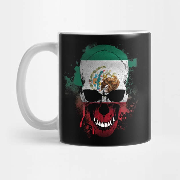 Mexican flag skull by MonkeyKing